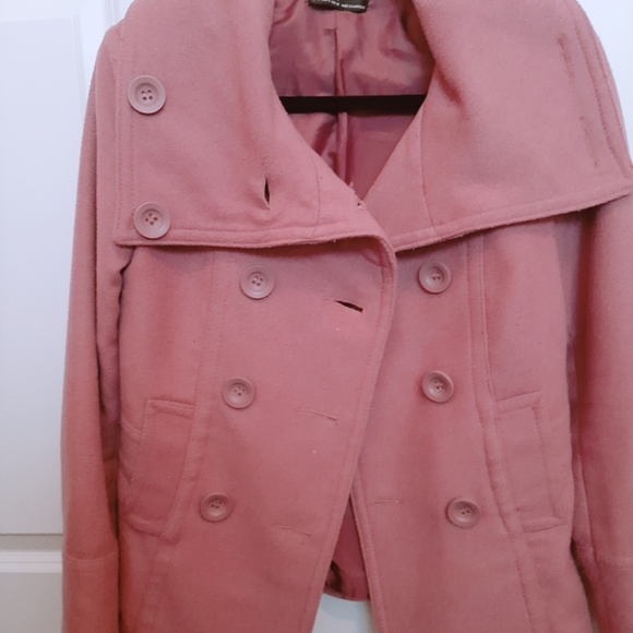 Zara TRF purple wool coat - Picture 3 of 4